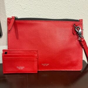 Botkier Vibrant Red Wristlet Clutch